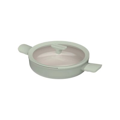 Berghoff Balance Sage Yapışmaz Seramik Kapaklı İki Saplı Sote Tavası 26 cm