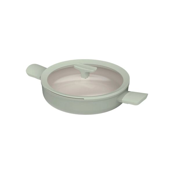 Berghoff Balance Sage Yapışmaz Seramik Kapaklı İki Saplı Sote Tavası 26 cm - 1
