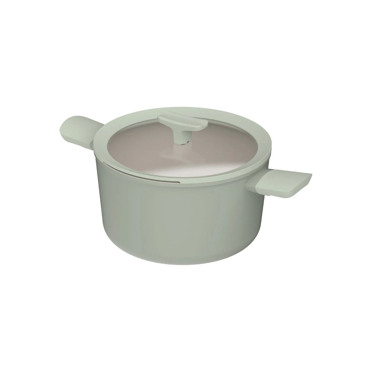 Berghoff Balance Sage Yapışmaz Seramik Kapaklı Tencere 24x14 cm - 1