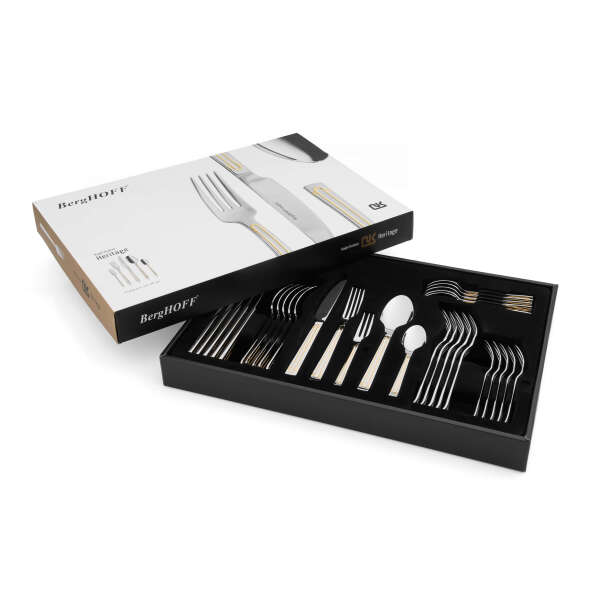 Berghoff Essentials 18/10 Paslanmaz Çelik Heritage 30 Parça Çatal Kaşık Bıçak Seti 6 Kişilik - 3