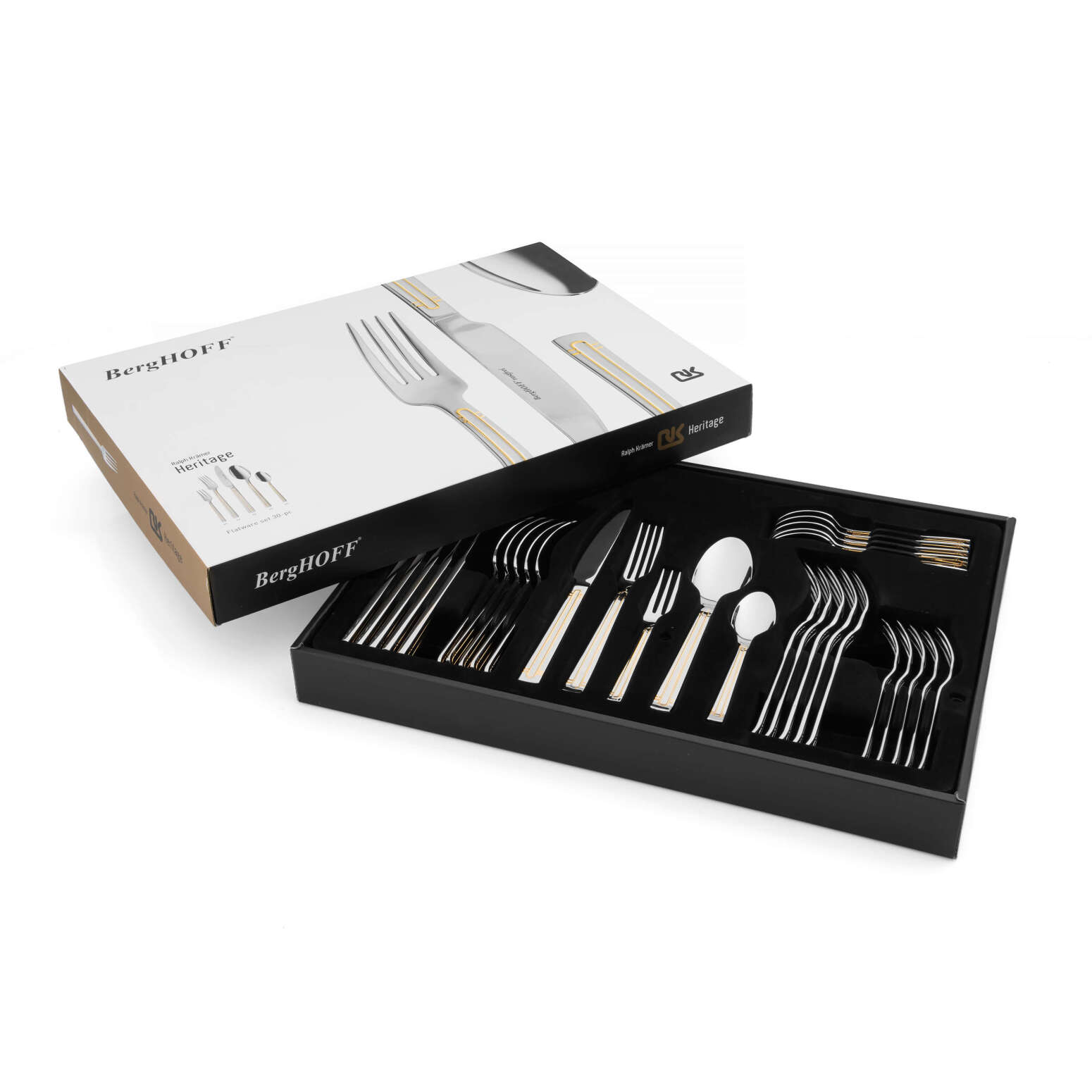 Berghoff Essentials 18/10 Paslanmaz Çelik Heritage 30 Parça Çatal Kaşık Bıçak Seti 6 Kişilik - 3