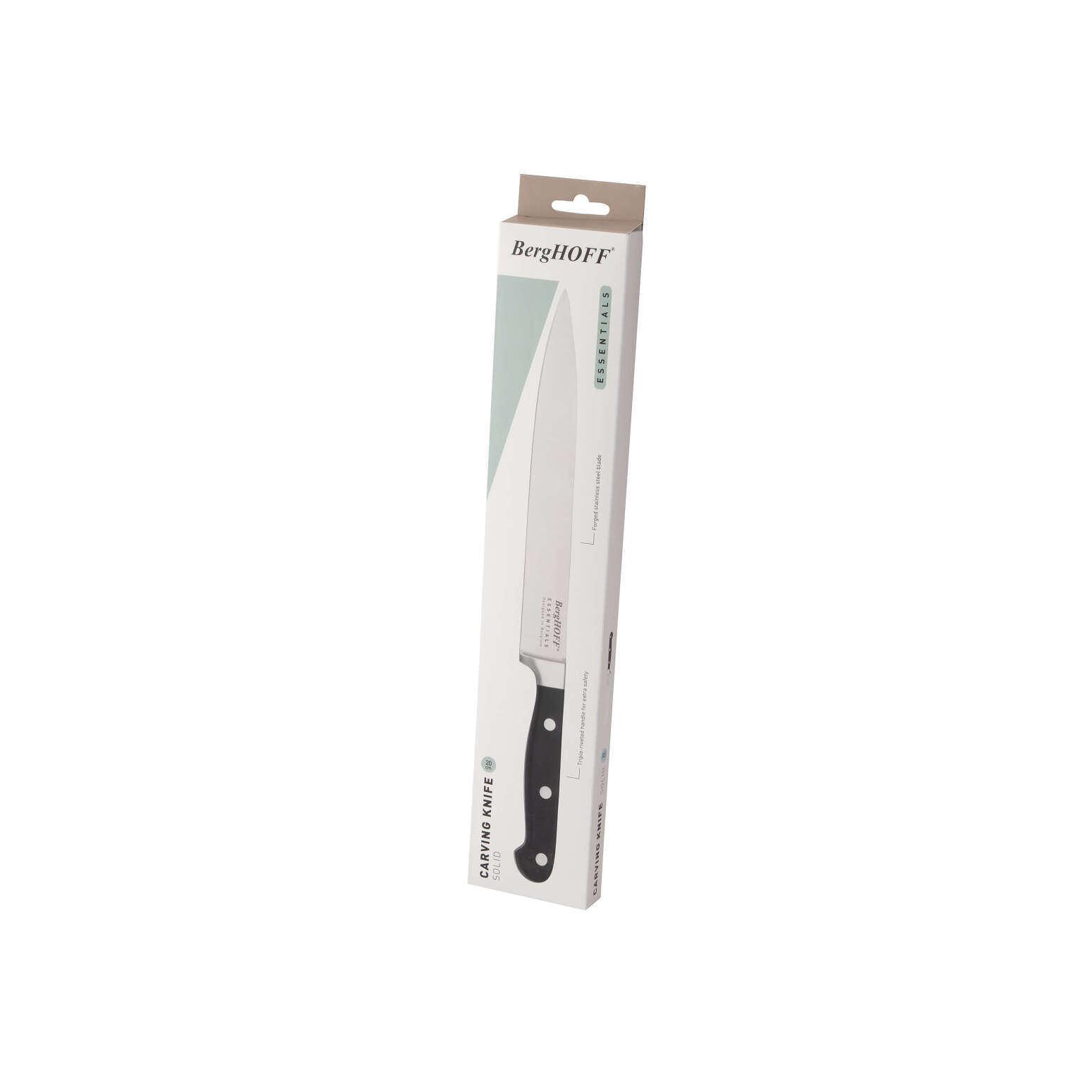 Berghoff Essentials Paslanmaz Çelik Solid Oyma Bıçağı 20 cm - 4