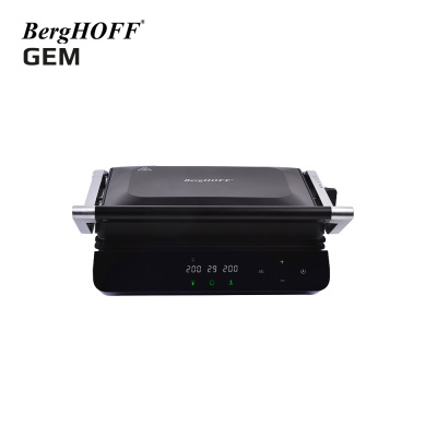 BergHOFF GEM TITAN Siyah Çelik Kapaklı Contact Izgara ve Tost Makinesi - 3