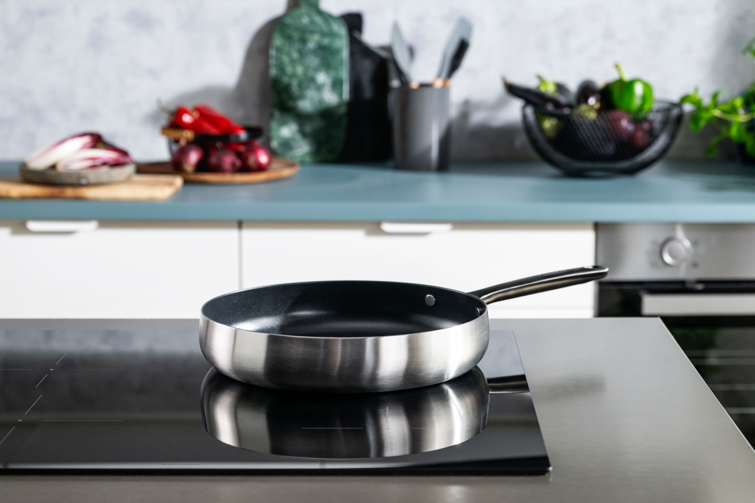 Berghoff Home Belly 2li Yapışmaz Yüzeyli Tava Seti 20-24cm Füme Siyah - 2