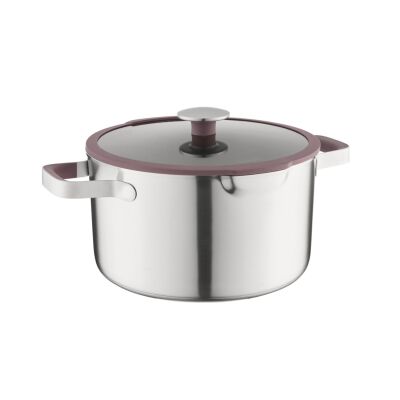 Berghoff Home Elements Kapaklı Tencere 26cm Peppercorn