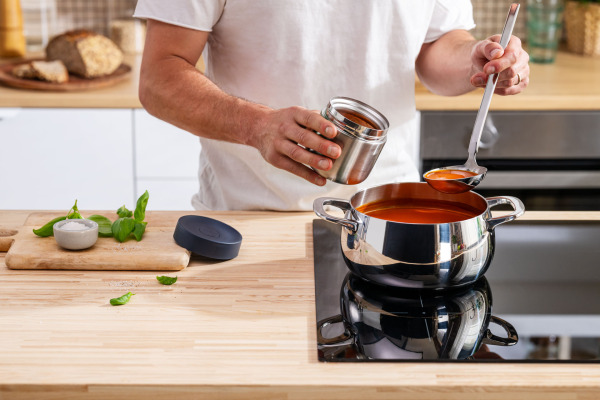 Berghoff Home Snackable Yemek Termosu 350ml Nommie - Haki & Steel (1)