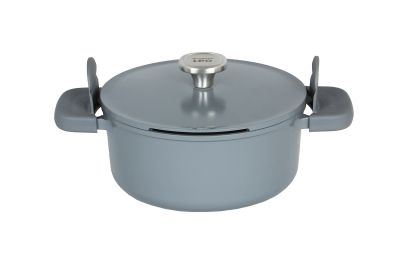Berghoff Leo Phantom Kapakli Yapişmaz Tencere 24 Cm Smoked Grey