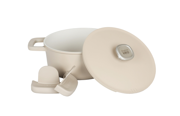 Berghoff Leo Phantom Kapakli Yapişmaz Tencere 24 Cm Latte (1)