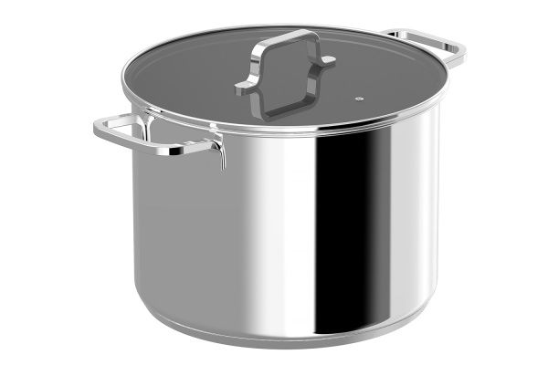 BerhgHOFF Dina Helix Paslanmaz Çelik Kapaklı Tencere 26x19 cm - 1