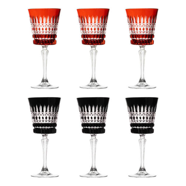 Duology Colour 6'lı Kadeh Seti 300 ml - 1
