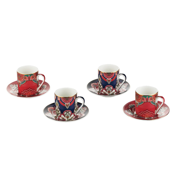 Etro Bone 4Lu Kahve Fincani Seti