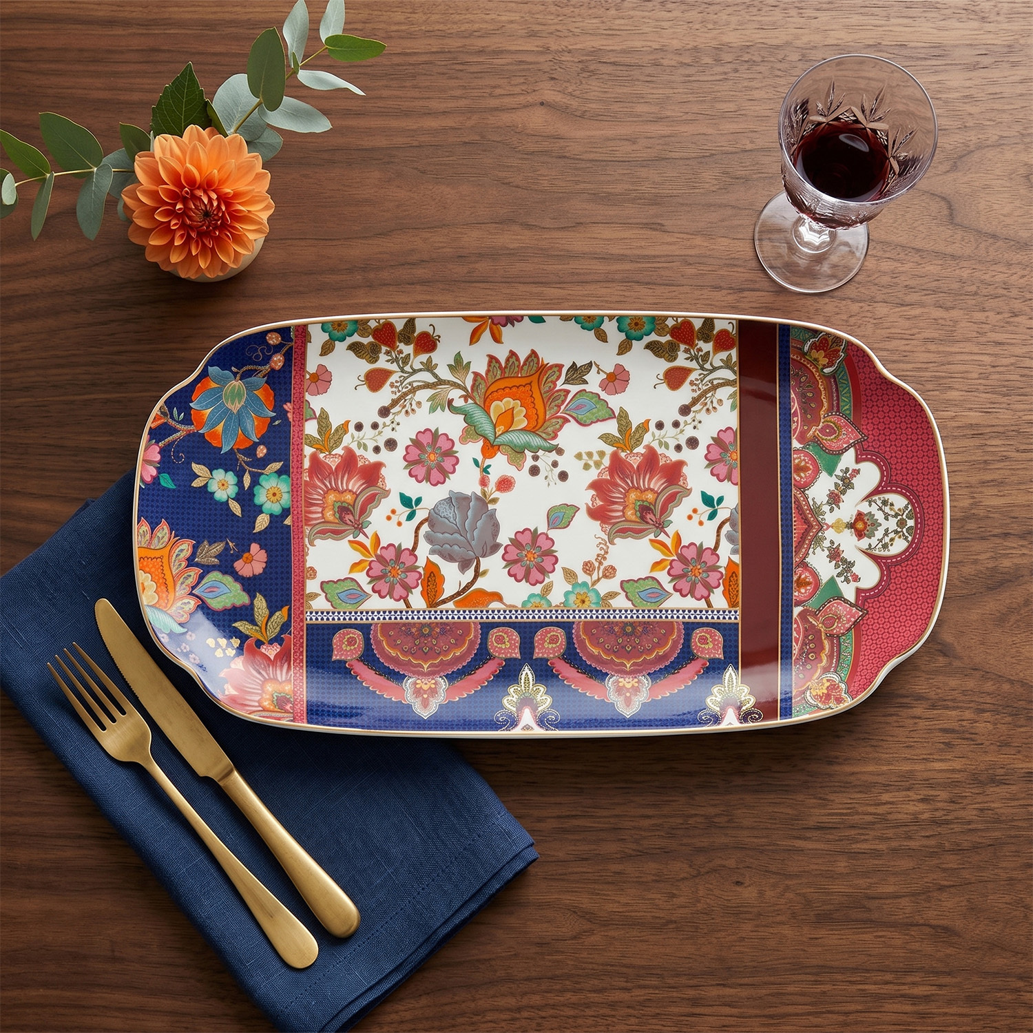 Etro Bone Oval Tabak 37 cm - 2