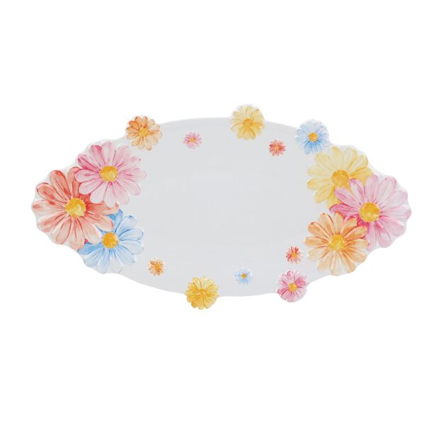 Florista Melamin Oval Servis Tepsisi 54cm - 1