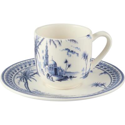 Gien Depareillees Bleu 2'li Espresso Fincan ve Tabağı Seti 80 ml (1)