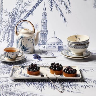 Gien Depareillees Bleu 2'li Espresso Fincan ve Tabağı Seti 80 ml - 5