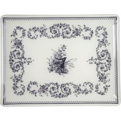 Gien Depareillees Bleu Küçük Akrilik Servis Tepsisi 36 cm