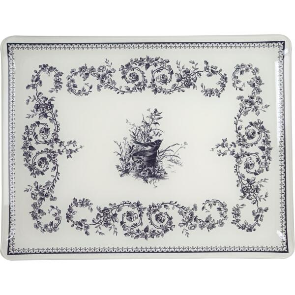 Gien Depareillees Bleu Küçük Akrilik Servis Tepsisi 36 cm - 1