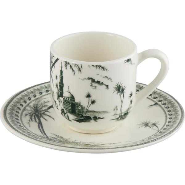 Gien Depareillees Vert 2'li Espresso Fincan ve Tabağı Seti 80 ml - 2