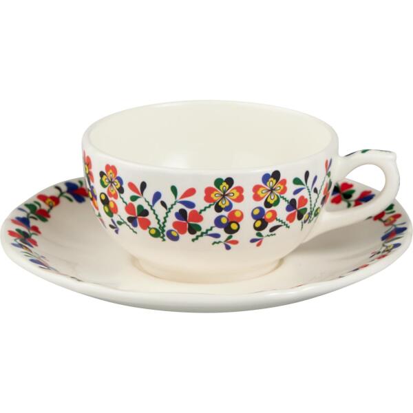 Gien France Chance Folle 2'li Çay Fincanı ve Tabağı Seti 130 ml - 2