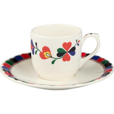 Gien France Chance Folle 2'li Espresso Fincan ve Tabağı Seti 85 ml (1)