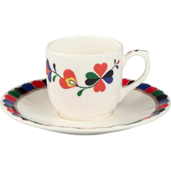 Gien France Chance Folle 2'li Espresso Fincan ve Tabağı Seti 85 ml - 2