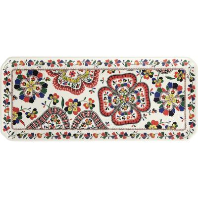 Gien France Chance Folle Dikdörtgen Servis Tepsisi 36x16 cm
