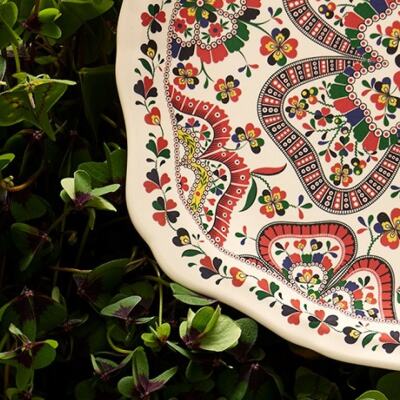 Gien France Chance Folle Pasta Servis Tabağı 34 cm (1)