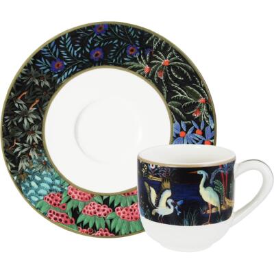 Gien Jardin du Palais 2'li Espresso Fincan ve Tabağı Seti 80 ml (1)