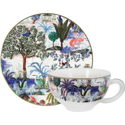 Gien Jardin du Palais 2'li Kahvaltı Fincan ve Tabağı Seti 260 ml (1)