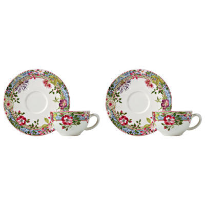 Gien Millefleurs 2'li Çay Fincanı ve Tabağı Seti 160 ml