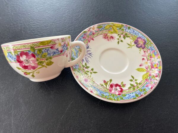 Gien Millefleurs 2'li Çay Fincanı ve Tabağı Seti 160 ml - 5