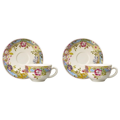 Gien Millefleurs 2'li Kahvaltı Fincan ve Tabağı Seti 260 ml