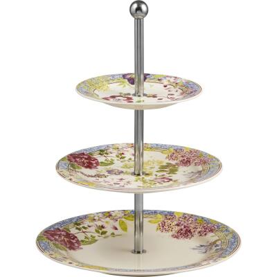 Gien Millefleurs 3 Katlı Pasta Standı 30 cm