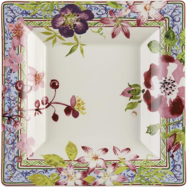 Gien Millefleurs Büyük Kare Şekerlik 17 cm - 1