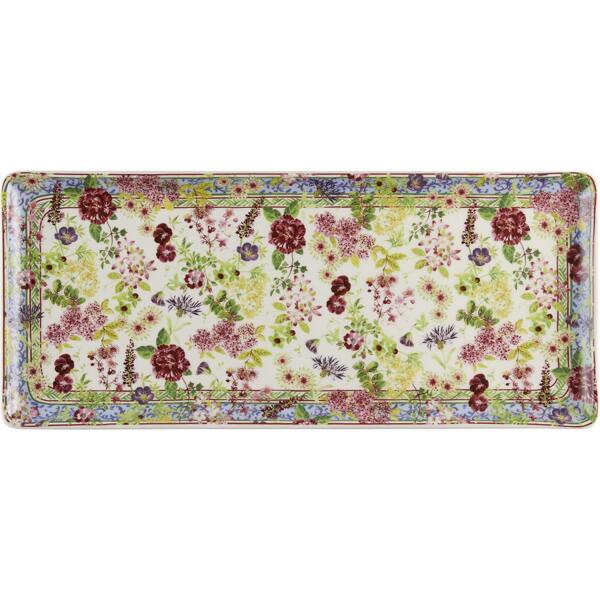 Gien Millefleurs Dikdörtgen Servis Tepsisi 36x16 cm - 1