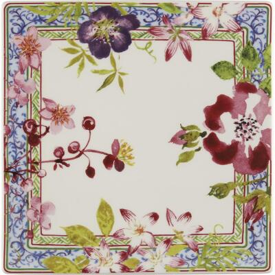 Gien Millefleurs Küçük Kare Tabak 17 cm