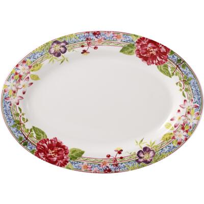 Gien Millefleurs Oval Servis Tabağı 37x26 cm