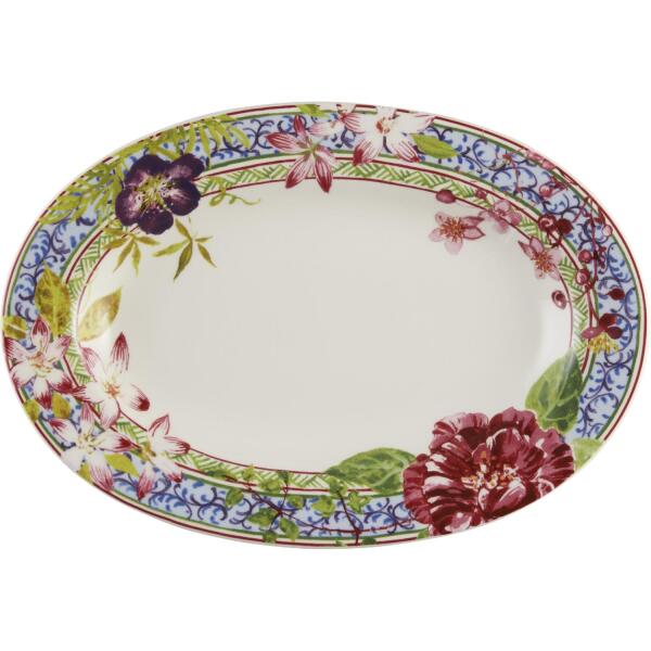 Gien Millefleurs Oval Tabak 23x16 cm - 1