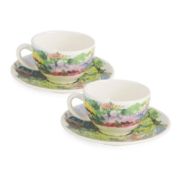 Gien Paris à Giverny 2'li Çay Fincanı ve Tabağı Seti 160 ml - 3