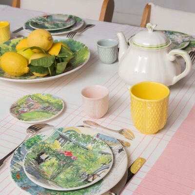 Gien Paris à Giverny 2'li Çay Fincanı ve Tabağı Seti 260 ml - 3