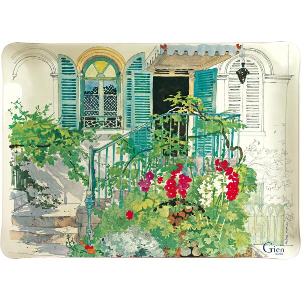 Gien Paris Giverny Küçük Akrilik Servis Tepsisi 37 cm - 1