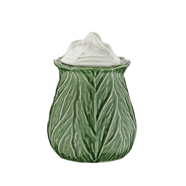 Lefora Porselen Yeşil Kavanoz 14cm