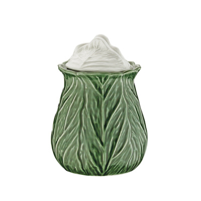Lefora Porselen Yeşil Kavanoz 14cm