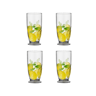 Limora Akrilik 715 ML 4’lü Büyük Boy Bardak Seti