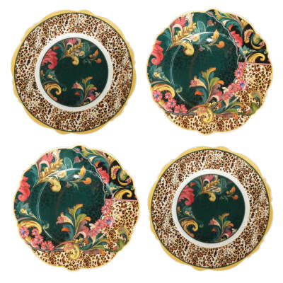 Lioran Bone 28 cm 4'lü Tabak Seti