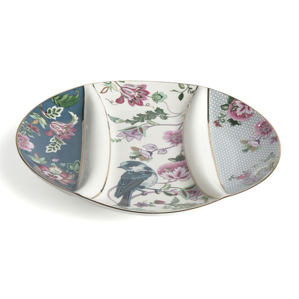 Madeline Bone 27 cm Bölmeli Sunum Tabağı - 1