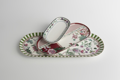 Madeline Bone 3’lü Oval Sunumluk Seti (1)