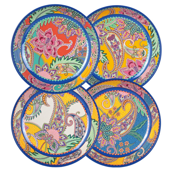 Paiselle Melamin 4Lu Yemek Tabak Seti 21Cm - 2