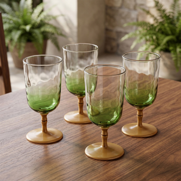 Palma Akrilik 4’lü Kadeh Seti 470 ml - 2