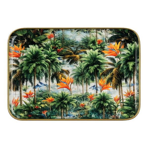 Palmetto Dekoratif Emaye Tepsi 40 cm - 1